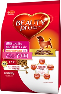 日本ペットフード ビューティープロ ドッグ 2ヵ月から12ヵ月までの子犬用 600g:フード - dogplus.me