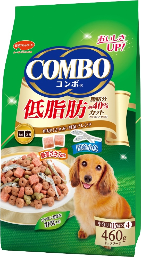 日本ペットフード コンボ ドッグ 低脂肪 角切りささみ・野菜ブレンド 460g:フード - dogplus.me